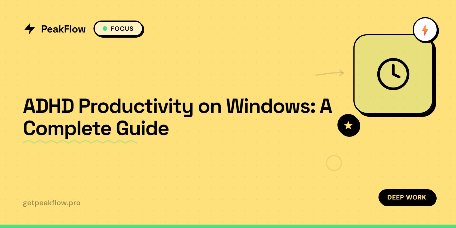 ADHD productivity tools and focus strategies for Windows