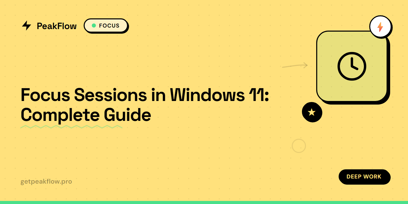 Windows 11 Focus Sessions in the Clock app