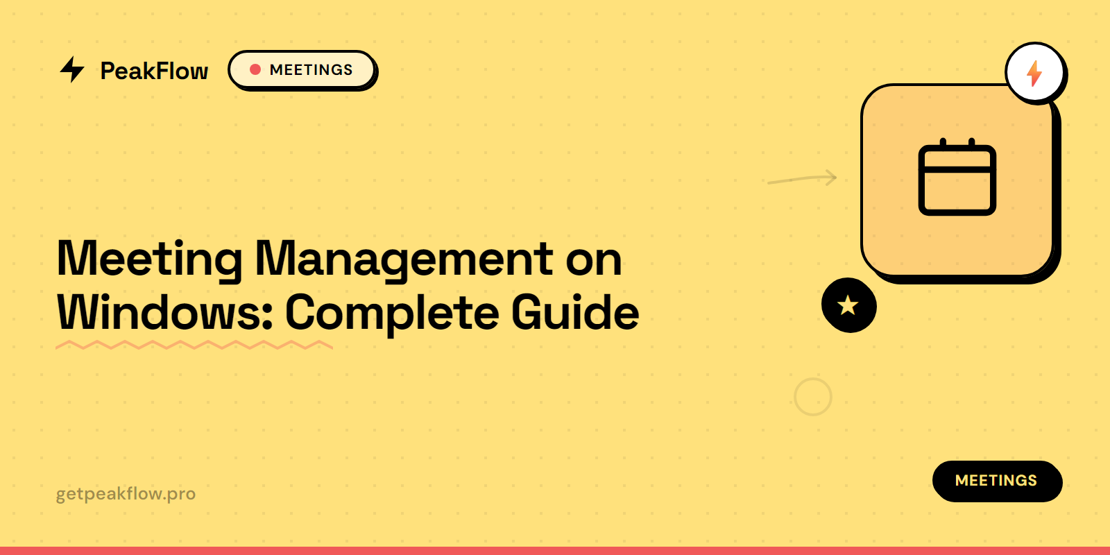 Meeting management tools and calendar alerts for Windows