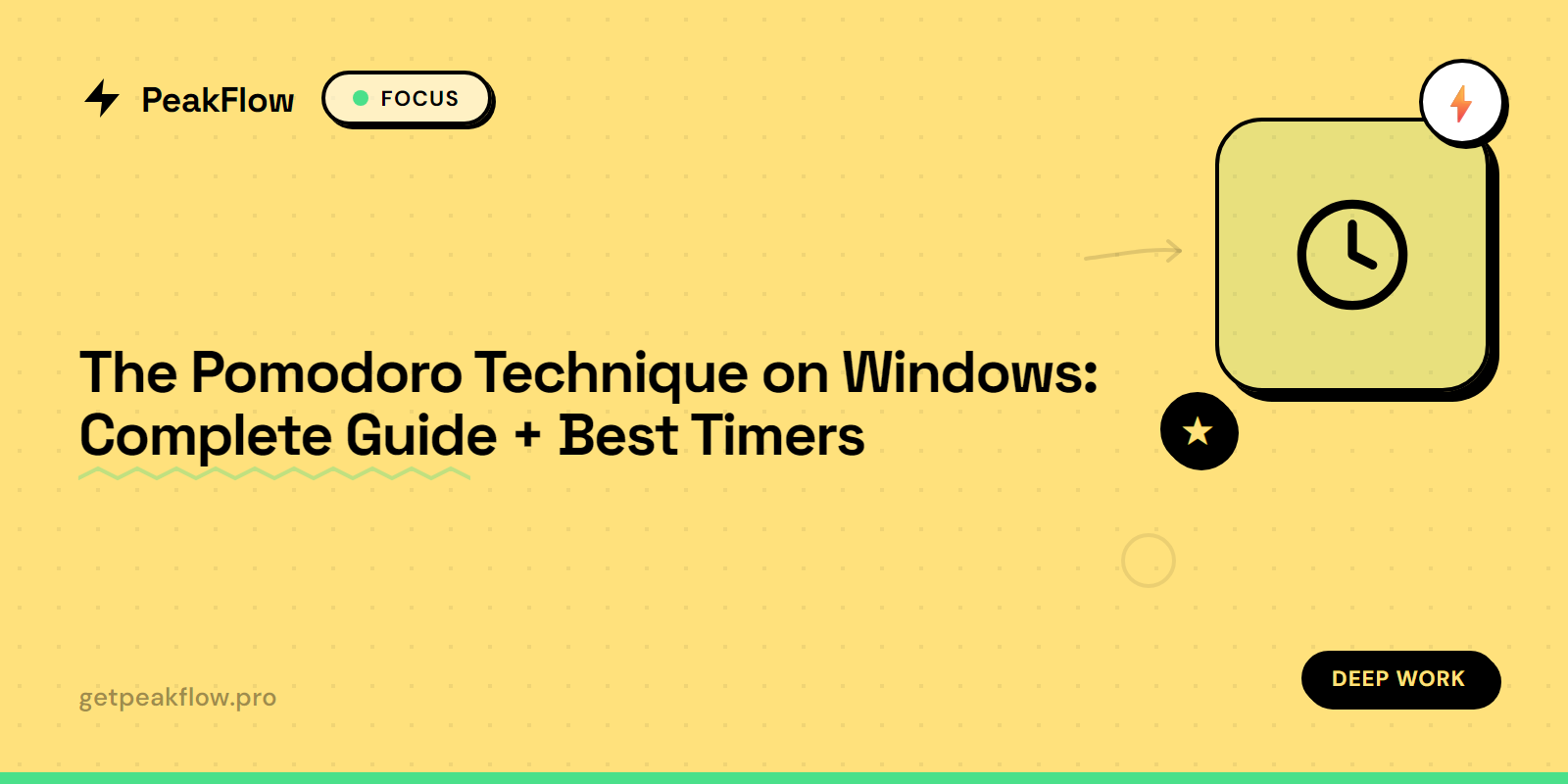 Pomodoro technique timer apps for Windows