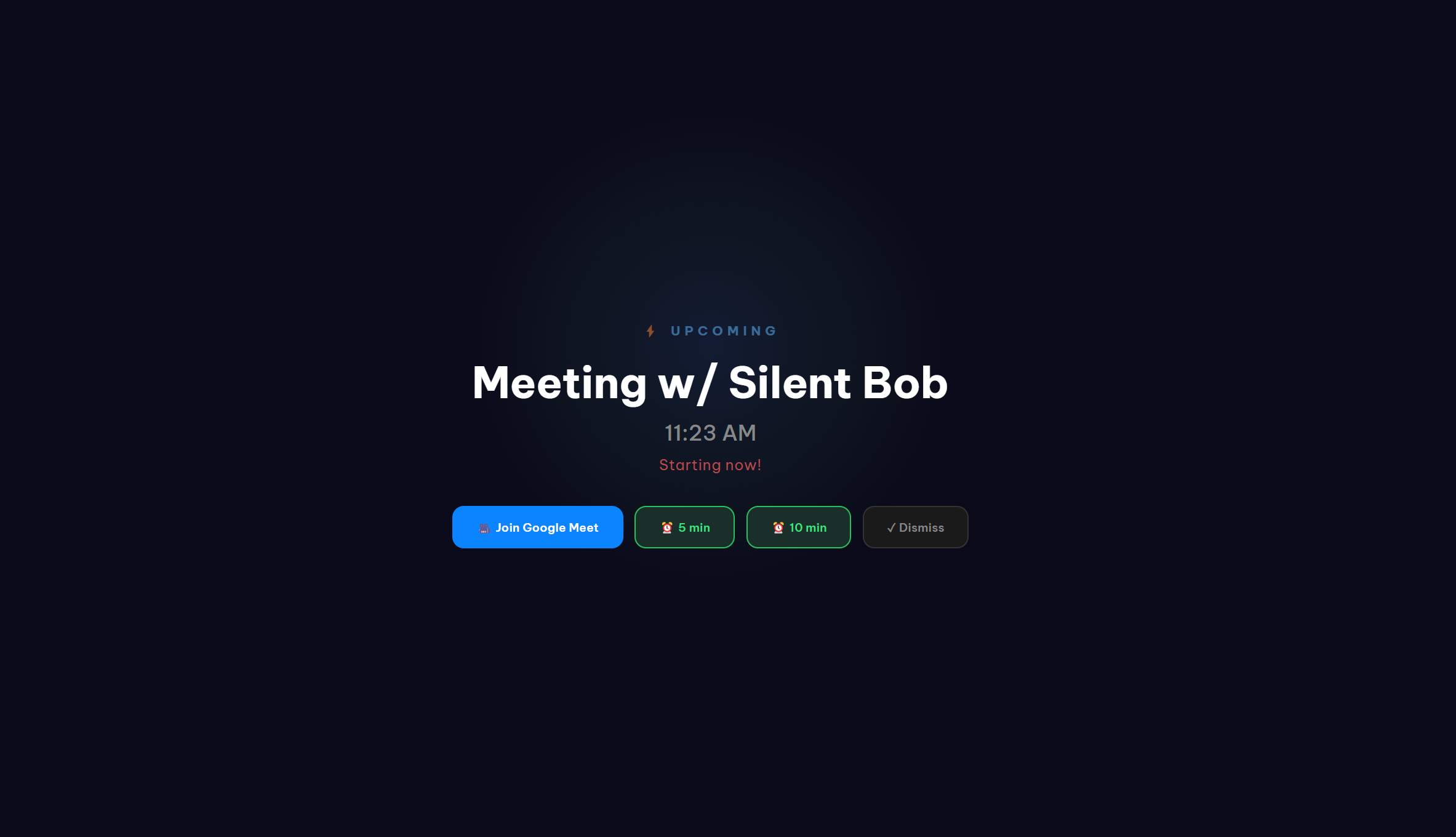 ScreenSlap — join meeting prompt