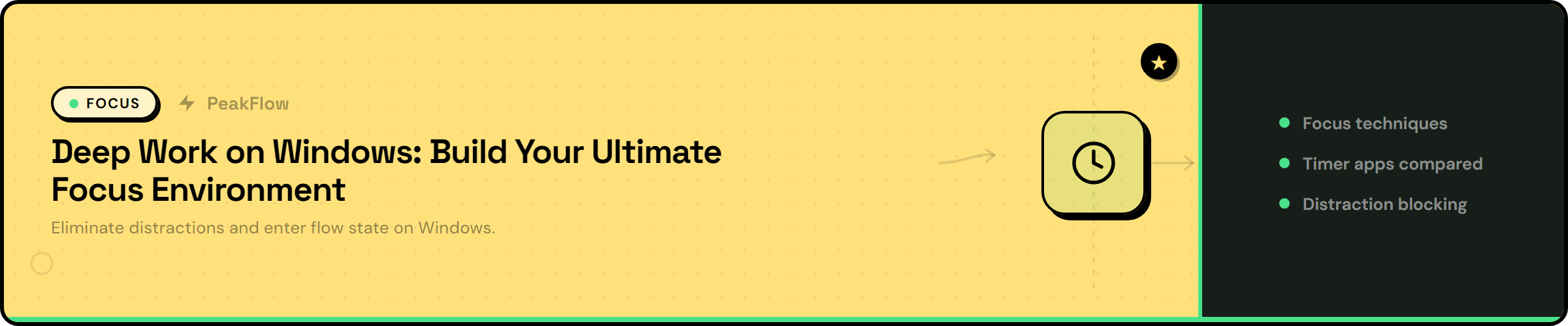 Deep Work focus environment on Windows