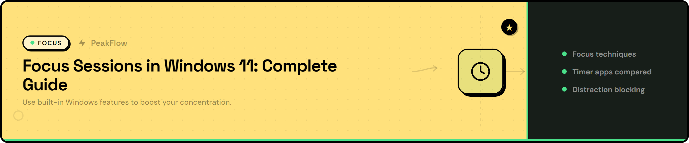 Focus Sessions in Windows 11 guide