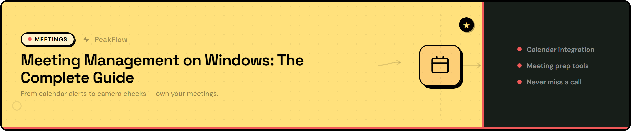Meeting management complete guide for Windows