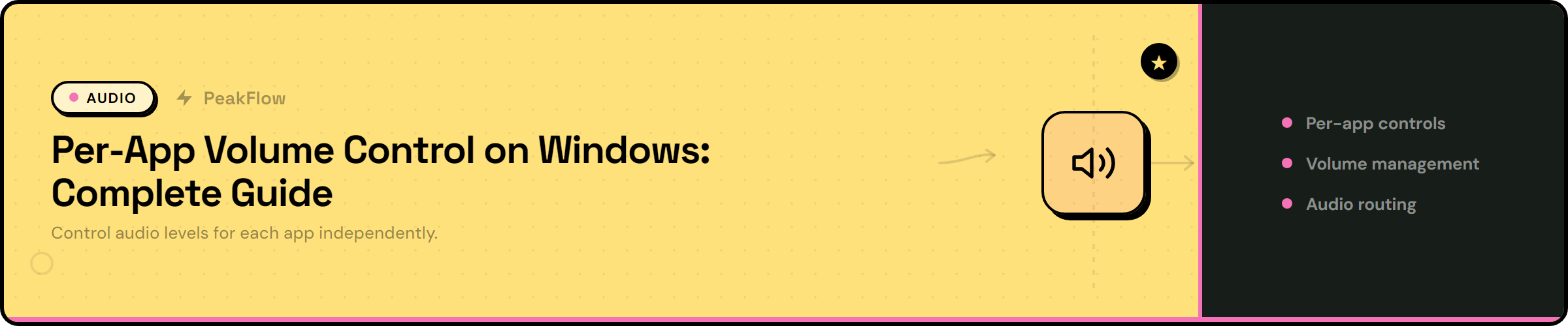 Per-app volume control on Windows