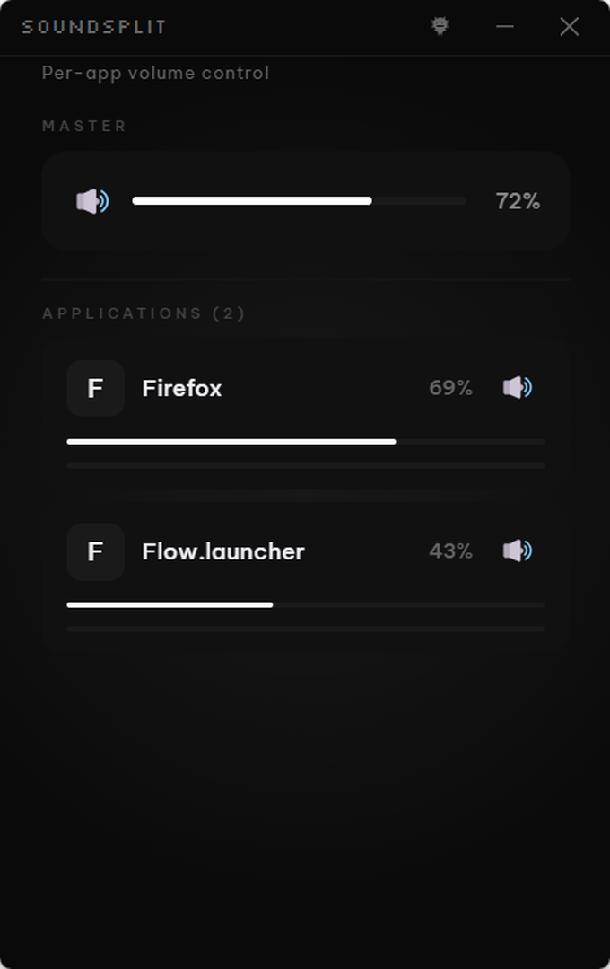 SoundSplit Lautstärkemixer